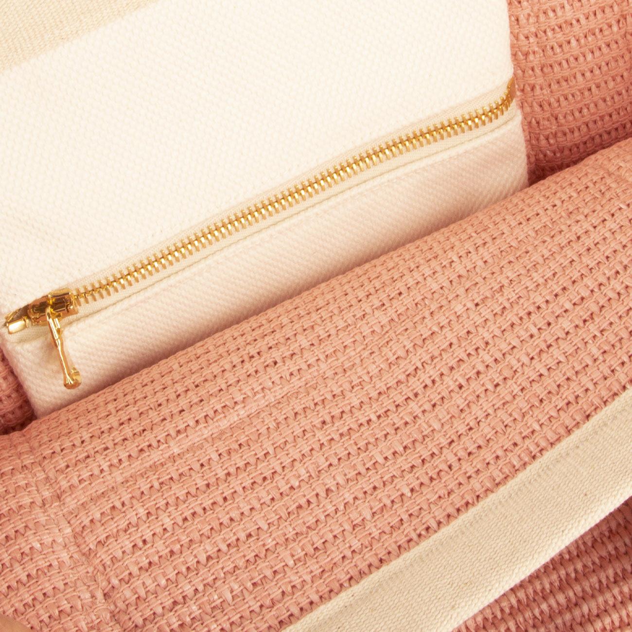 BORSA D. TOTE BAG LG RAFIA T.U. MANEBI MAN/O24AT ROSE MANEBI 