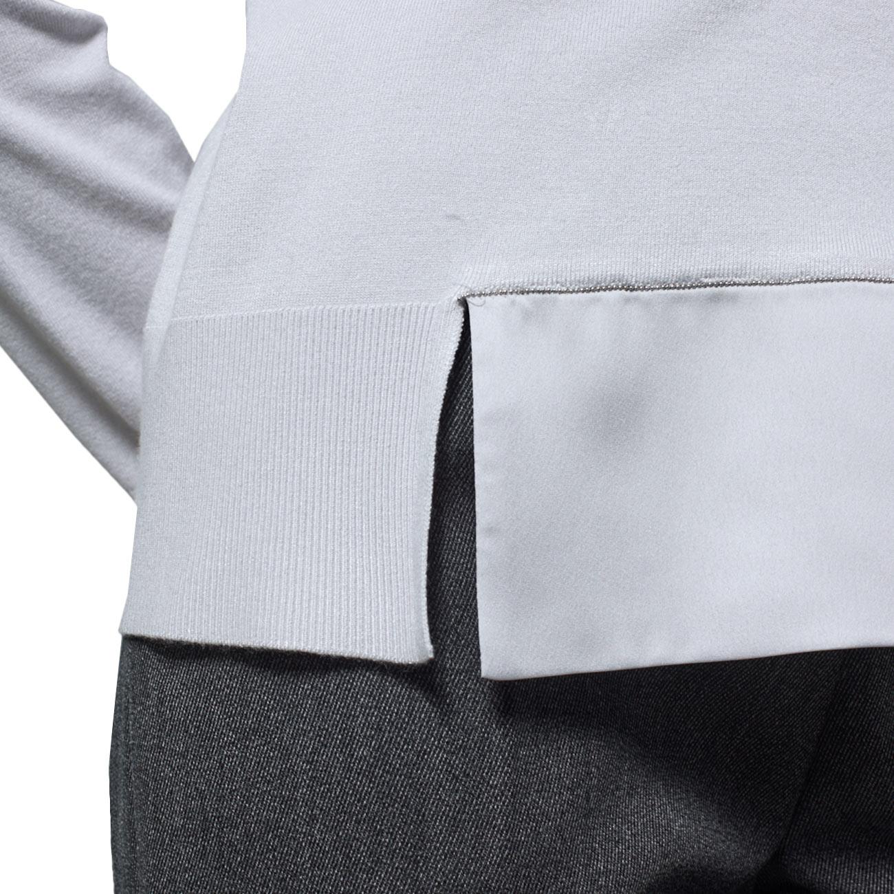 Maglia girocollo in viscosa e seta 1062 009 PANNA MAIDA MILA 