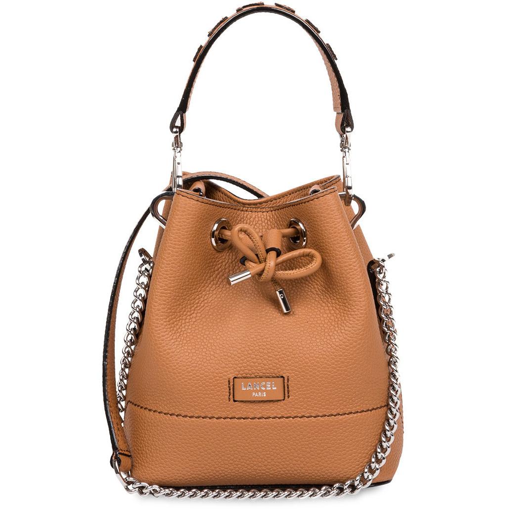 Borsa Ninon Mini Bucket Cammello A11466 20 CAMEL LANCEL 