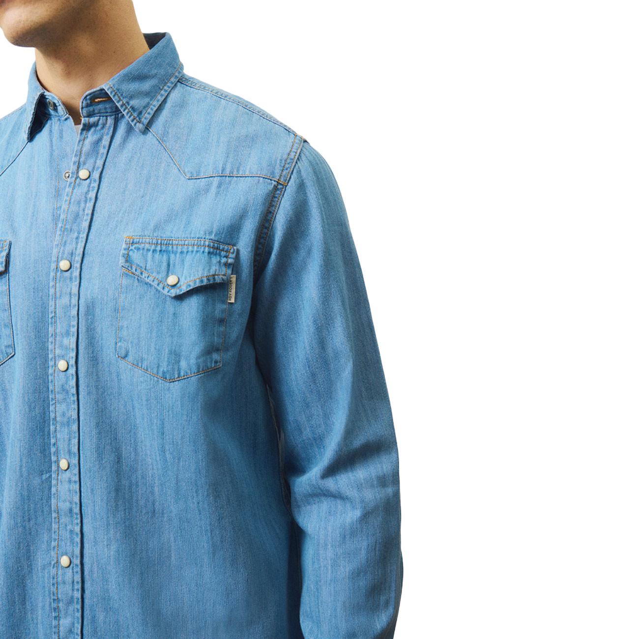 Camicia Martin Sky Stone RRU400CG343162 C0999 STONE DENIM ROY ROGER'S 
