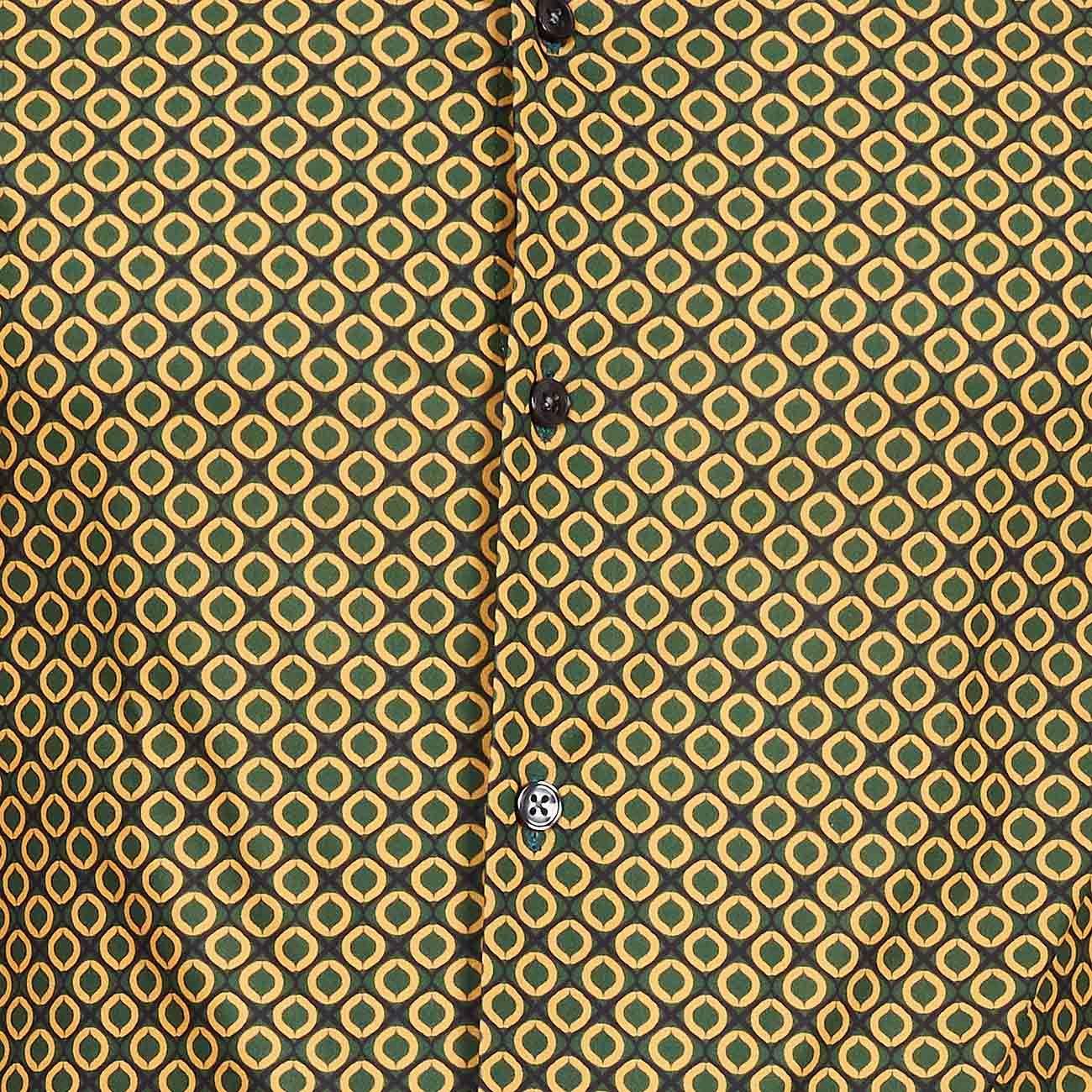 Camicia Con Fantasia Regular Uomo Giallo Verde Bianco GUG/1QG4CJE FU1GIALLO VERDE BCO GUGLIELMINOTTI 