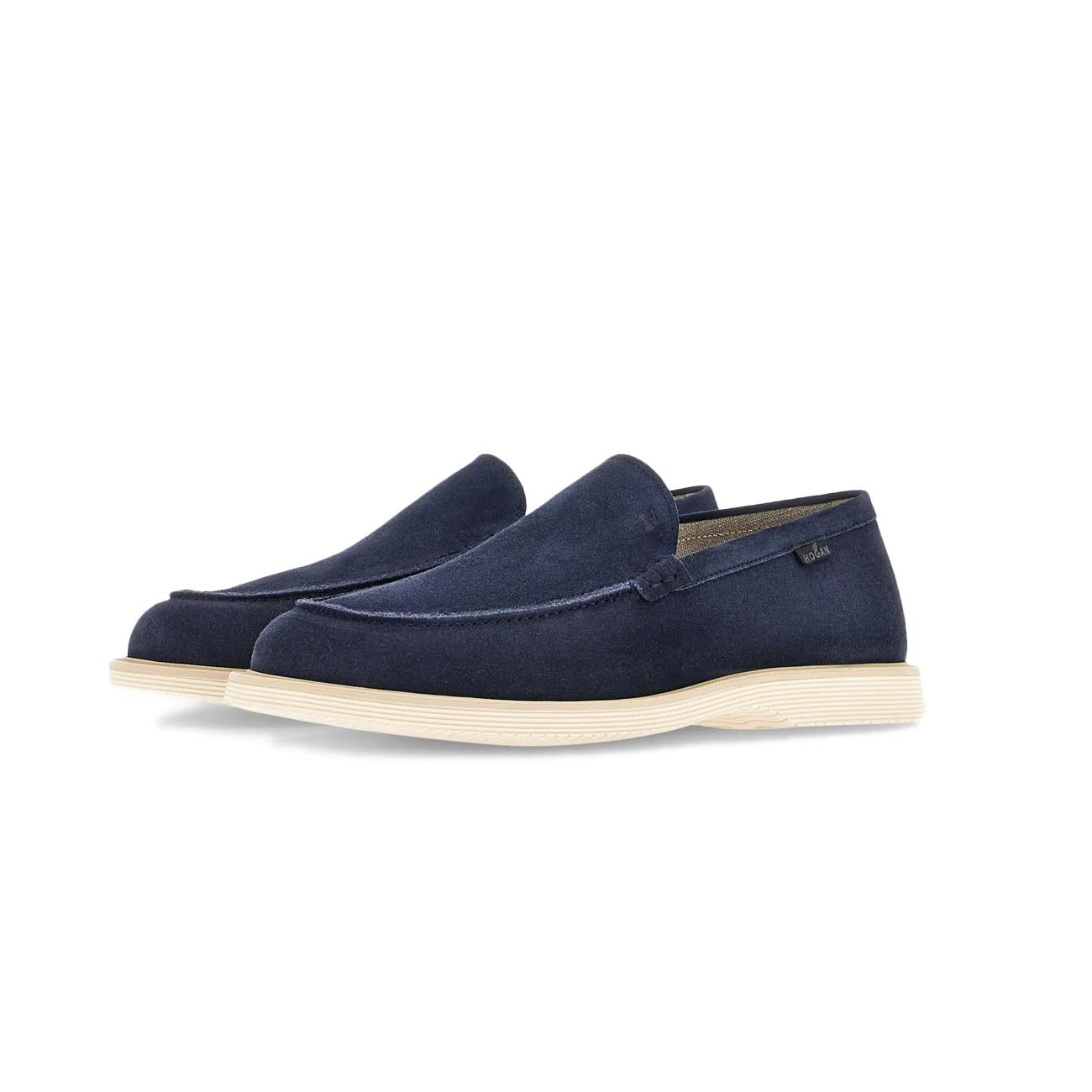 Mocassini H633 Millerighe Uomo Blu Tuareg HXM6330EJ40HG0U828 BLU TUAREG HOGAN 