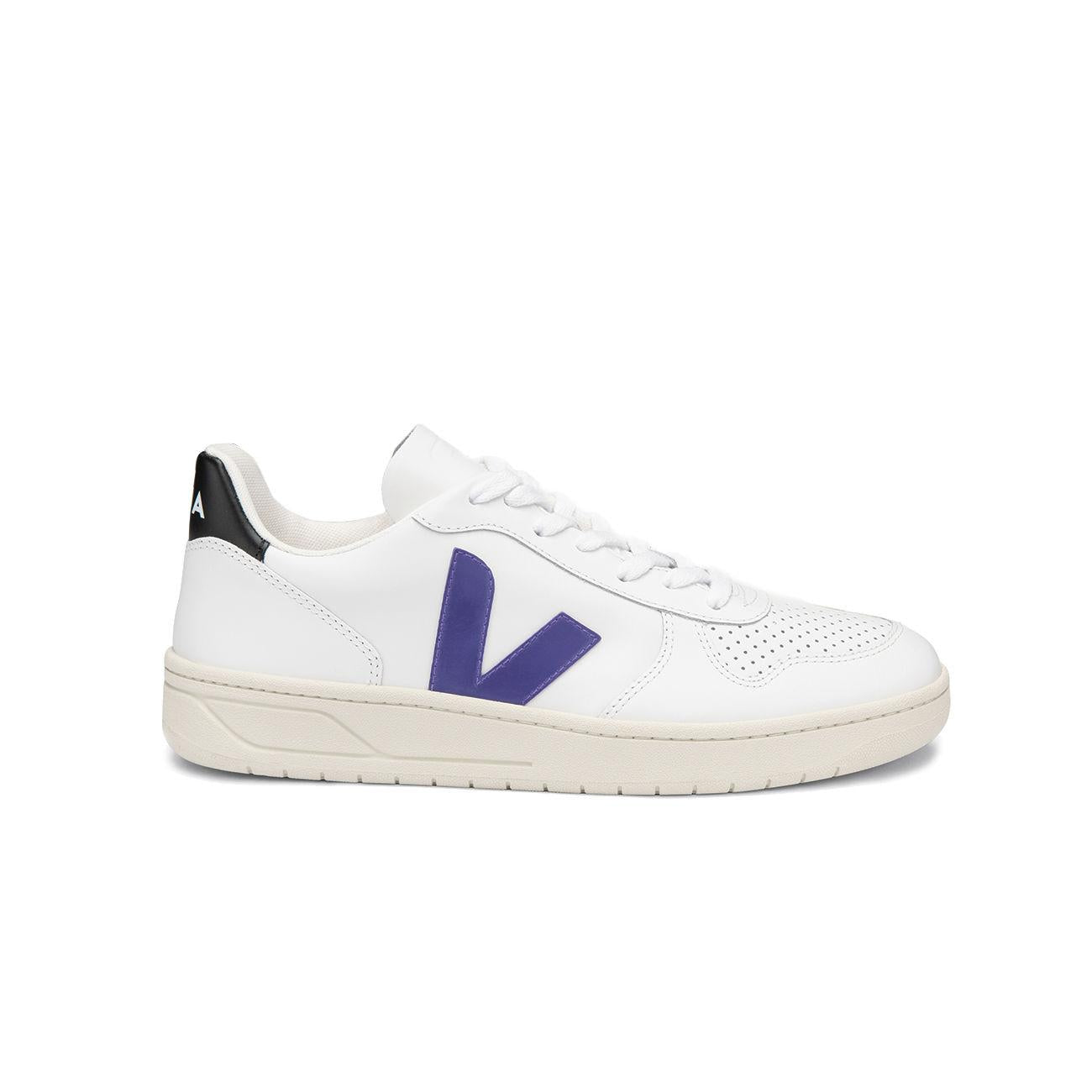 Sneaker V-10 Uomo White Purple Black VX022618 WHITE.PURPLE.BLACK VEJA 
