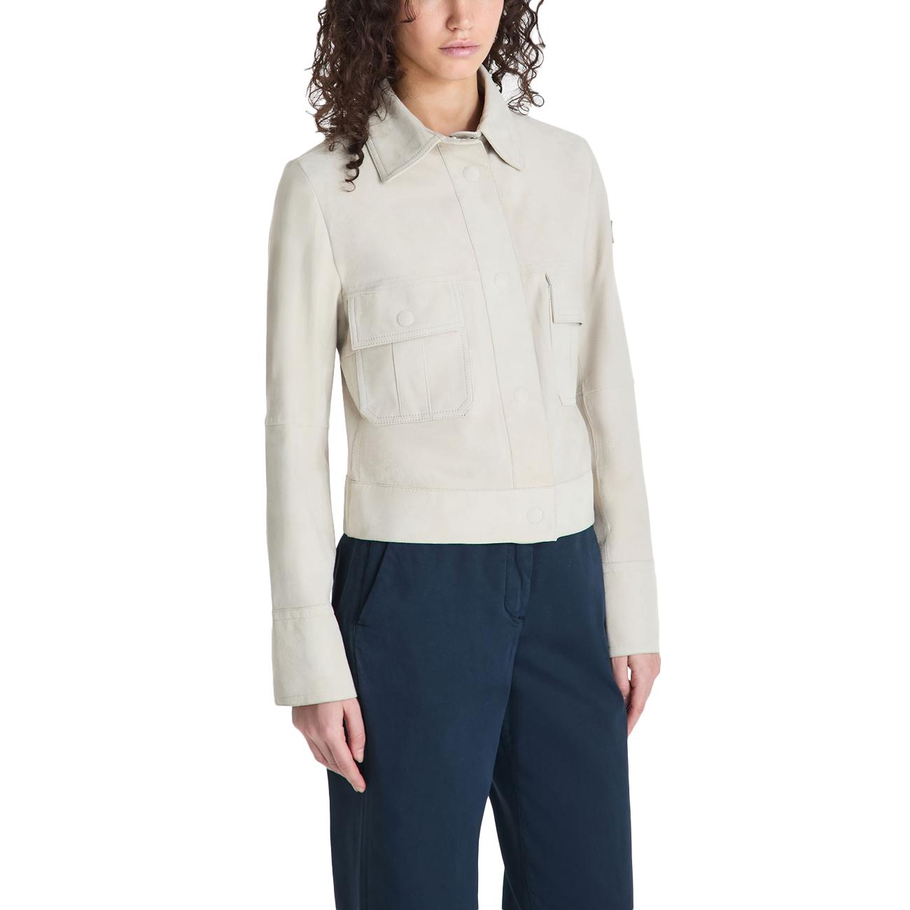 Camicia Era Sude 02 In Pelle Scamosciata PED5567 99012407 729 BEIGE PEUTEREY 