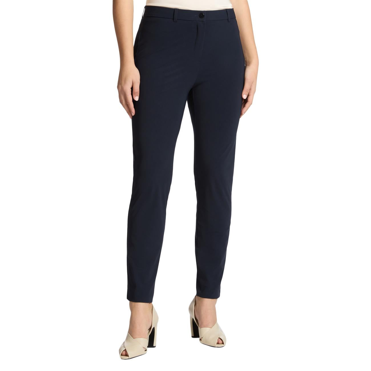 Pantaloni chinos in jersey P193P000440N 034 BLU ELENA MIRO' 