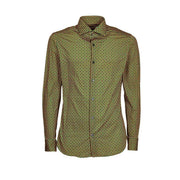 Camicia Con Fantasia Regular Uomo Giallo Verde Bianco GUG/1QG4CJE FU1GIALLO VERDE BCO GUGLIELMINOTTI 