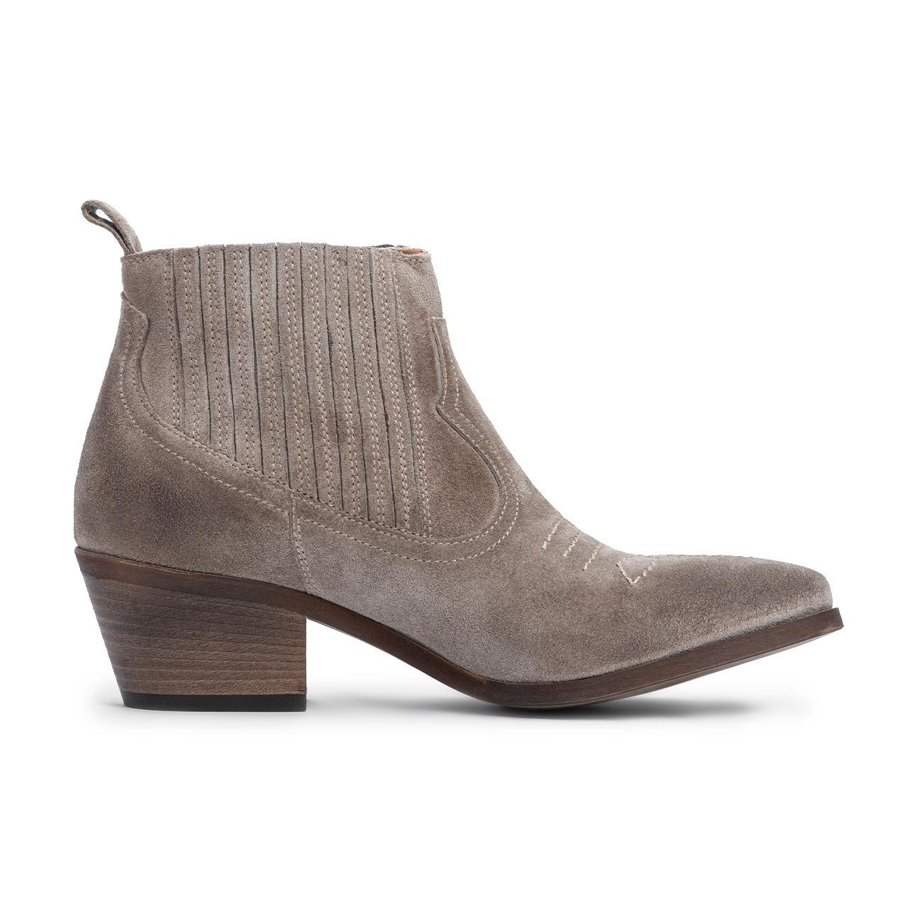 Texano In Suede Con Tacco Donna Tortora G242A TORTORA JE T`AIME 