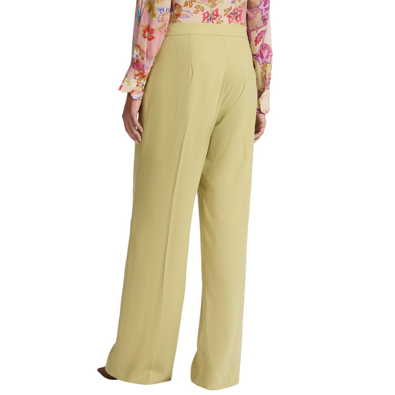 Pantaloni In Cady P188P100475N A5 AVOCADO ELENA MIRO' 