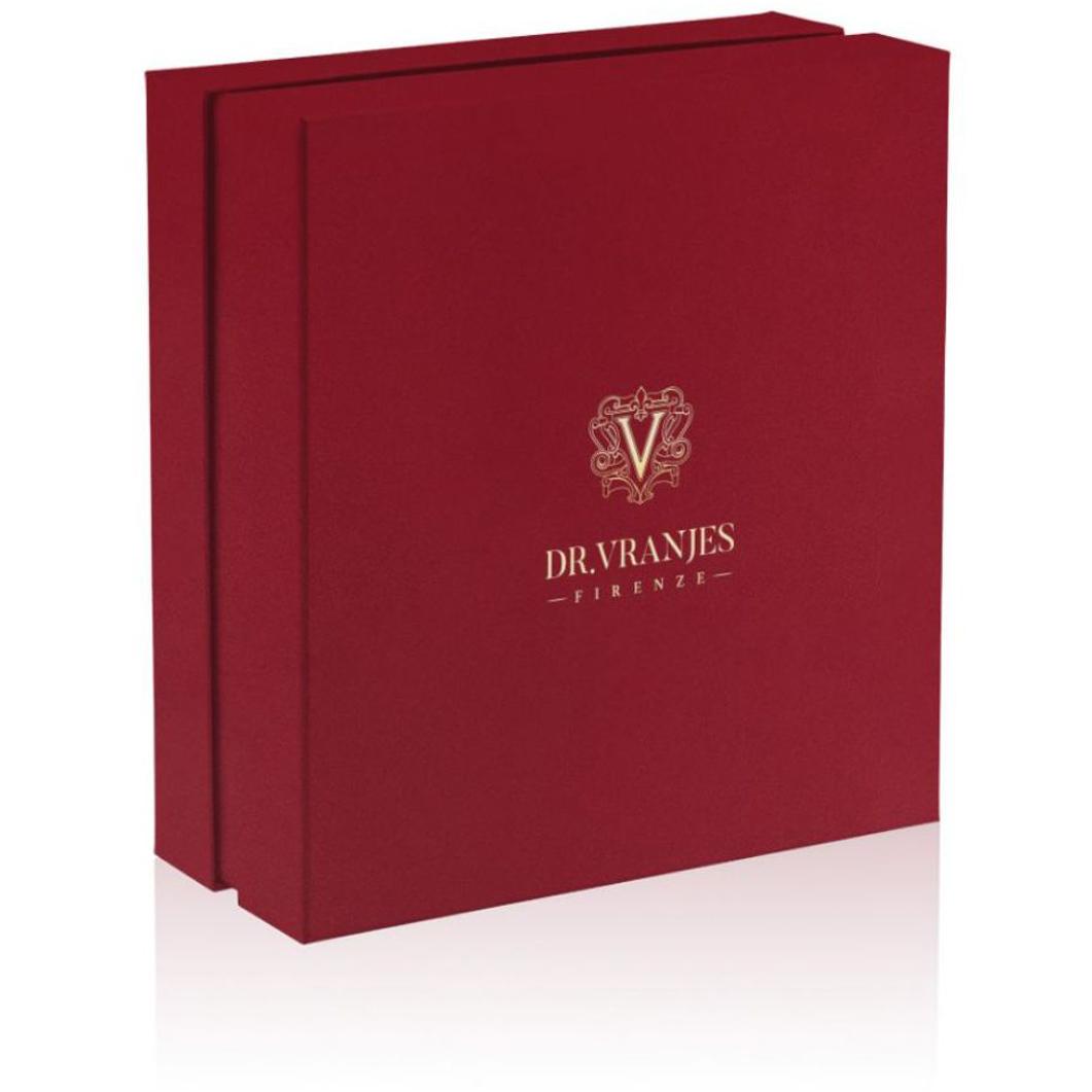 Gift Box Candela Rosso Nobile Con Spegnifiamma 500 Gr FRV21/S16 UNICO DR. VRANJES FIRENZE 