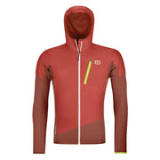GIACCA U. LADIZ HYBRID JACKET ISOL. MERINO FUNZ. C/INSERTI ANTIVENTO ORTOVOX 86949 CLAY ORANGE ORTOVOX 
