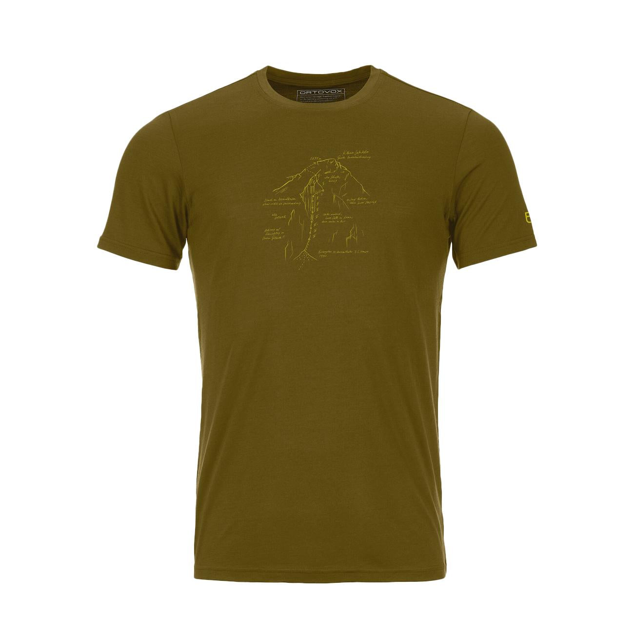 Tshirt 120 Tec Lafatscher Uomo Green Moss 88123 GREEN MOSS ORTOVOX 