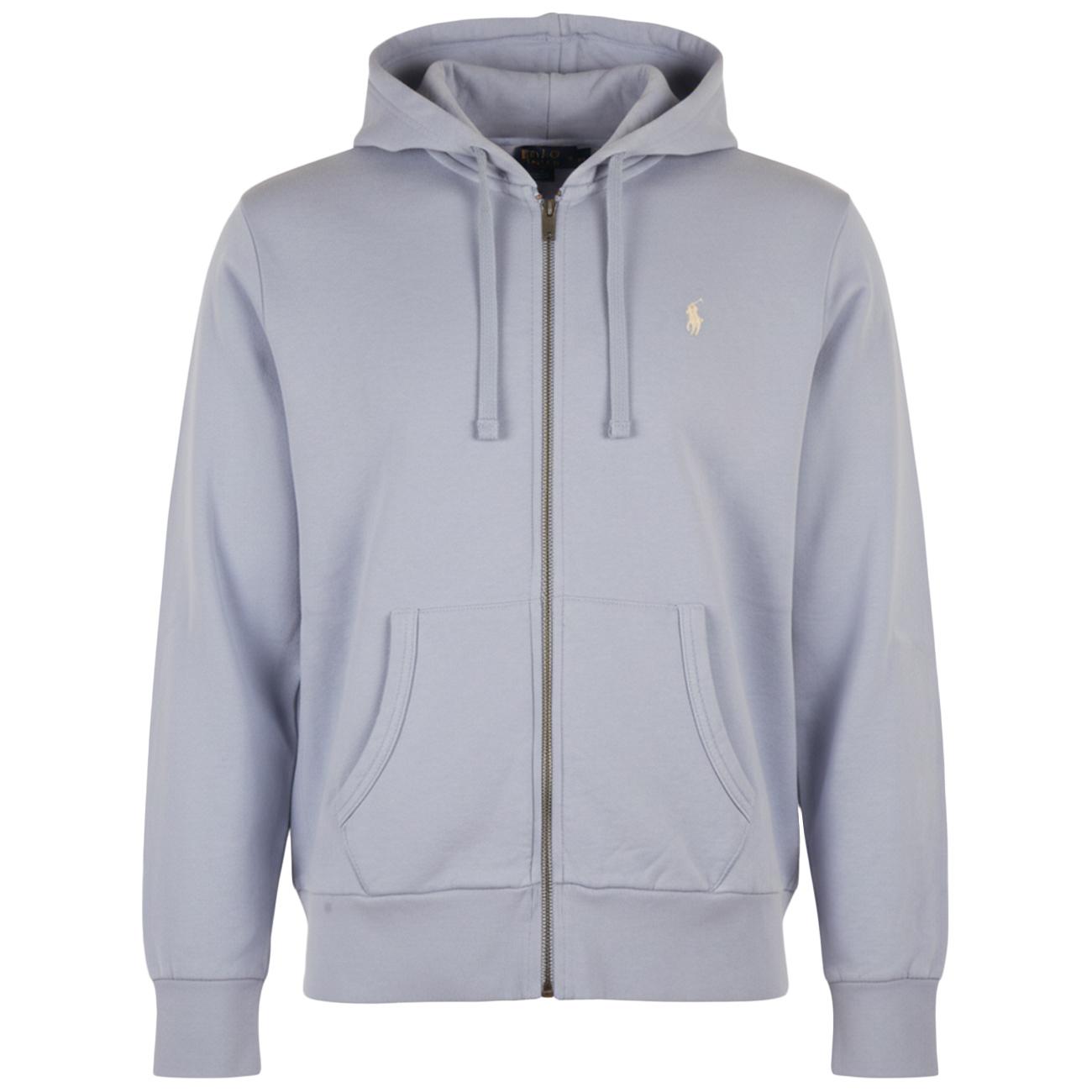 Felpa Con Zip Interna In Pile 710916692 020 CHAMBRAY BLUE POLO RALPH LAUREN 