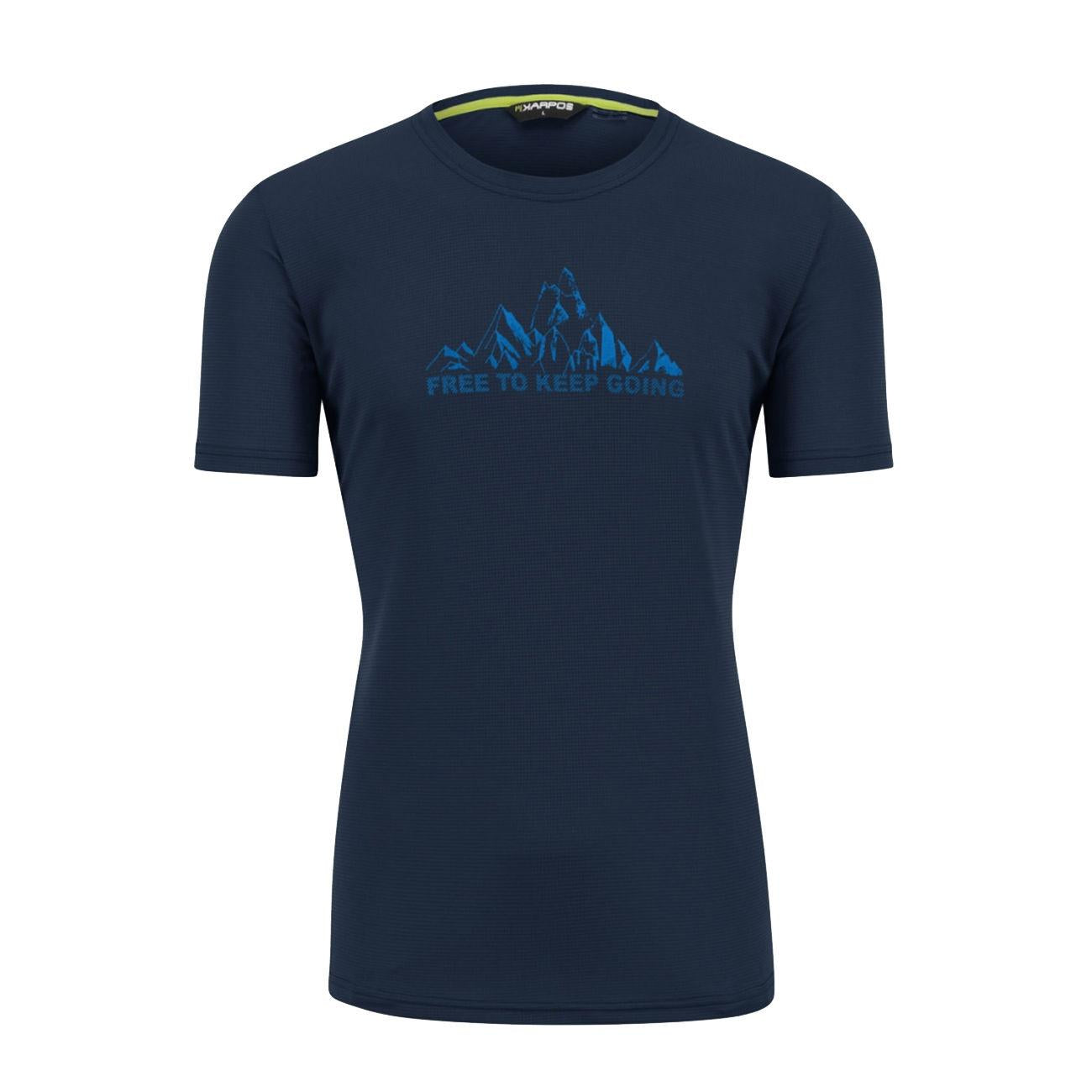 T.SHIRT U. LOMA PRINT JERSEY KARPOS 2501078 042/OUTER INDIGO B./TANGERIN KARPOS 