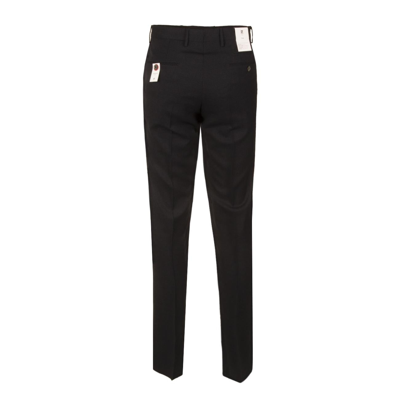 Pant.U.T.Filo Superslim Fresco Lana Pied.D.P. Pt01 PT01/CO/DSTVZ00TVL/PO65 0350BLU/NERO PT TORINO 