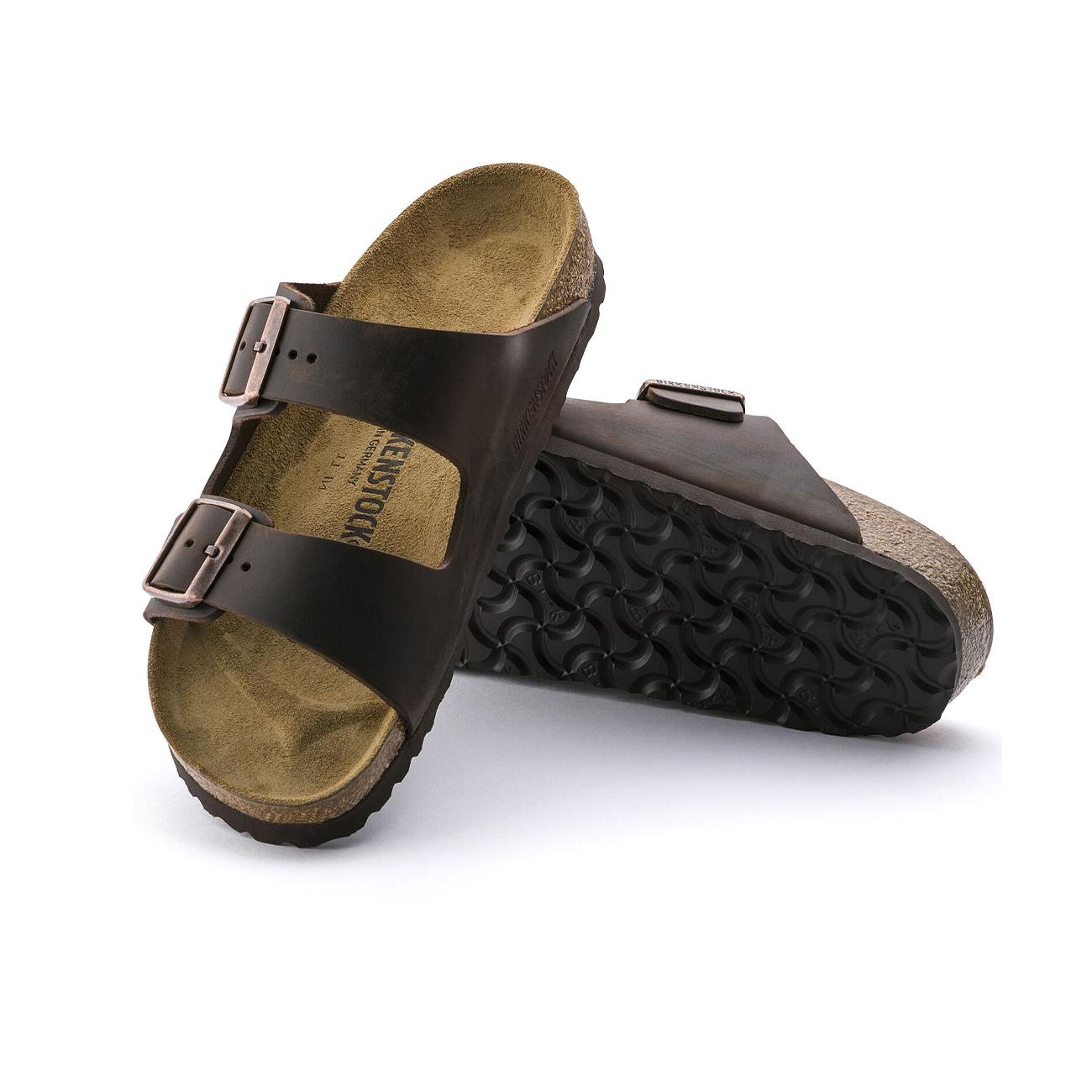 Sandali Arizona Oiled Leather Unisex Habana 0052533 HABANA BIRKENSTOCK 