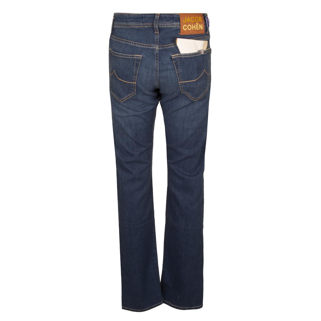 Jeans Nick Slim Fit Uomo Denim Scuro UQE0633S2851 724D ZZJU0724 JACOB COHEN 