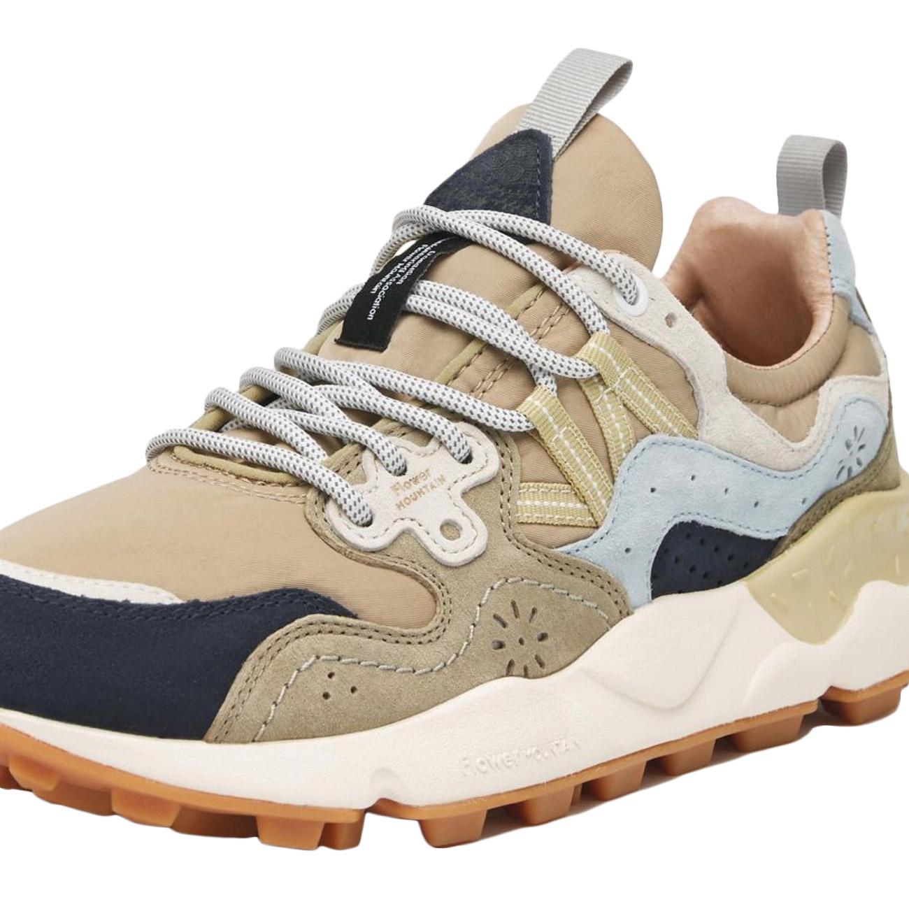 Sneakers Yamano 3 Uomo Nero Marrone Militare Verde 1A08001201781601 BLACK/BROWN ARMY/GREEN FLOWER MOUNTAIN 