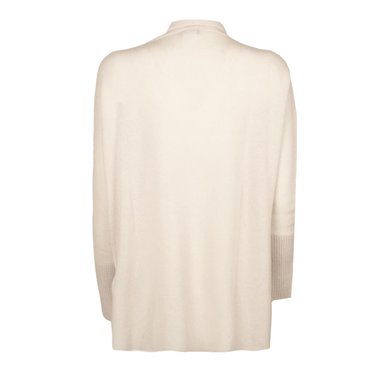 Cardigan Lungo In Cashmere Donna Grigio Chiaro 46741 5368 LIGHT GREY LE TRICOT PERUGIA 