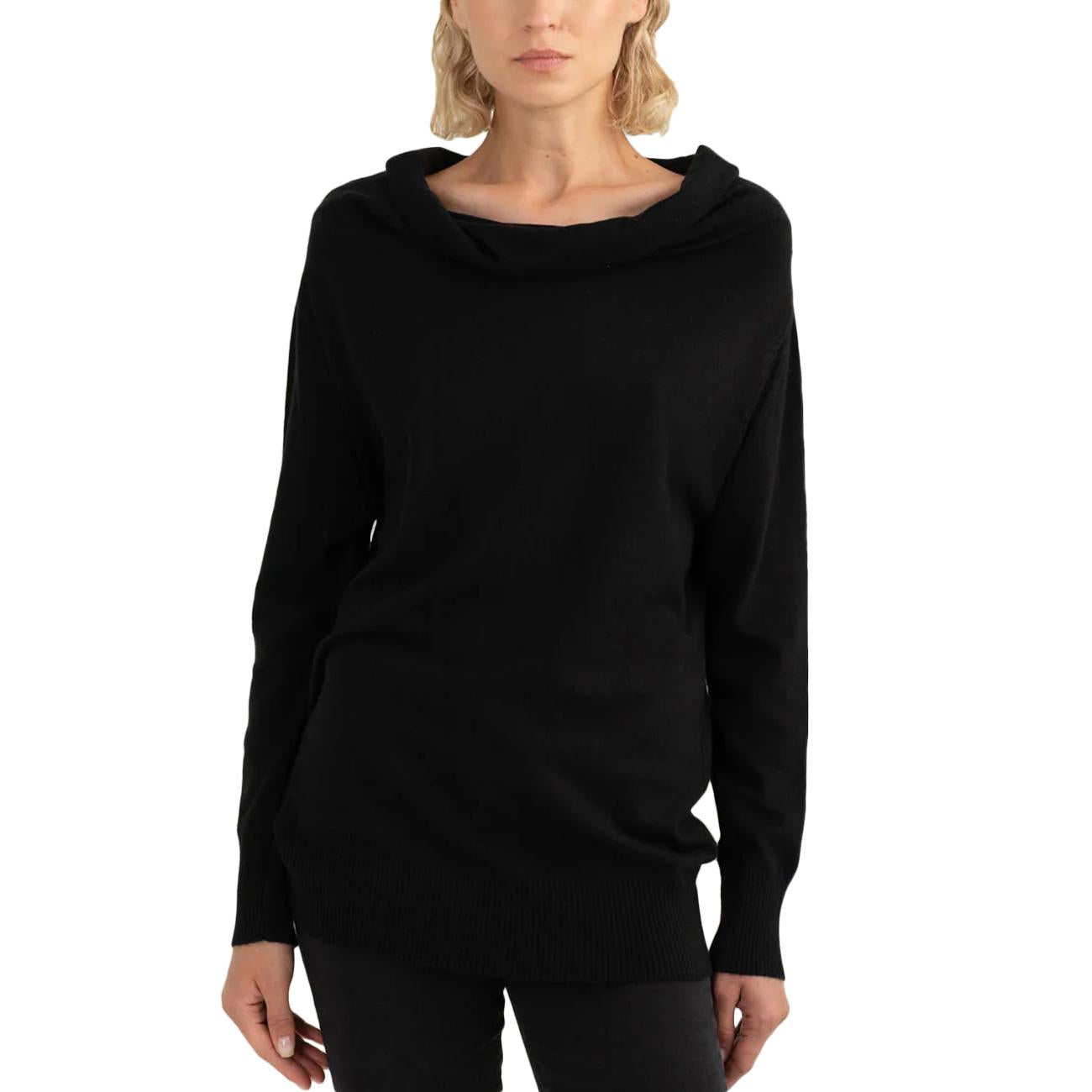 Maglia Dolcevita A Collo Ampio FW25W10MD A0951 BLACK FRED MELLO 