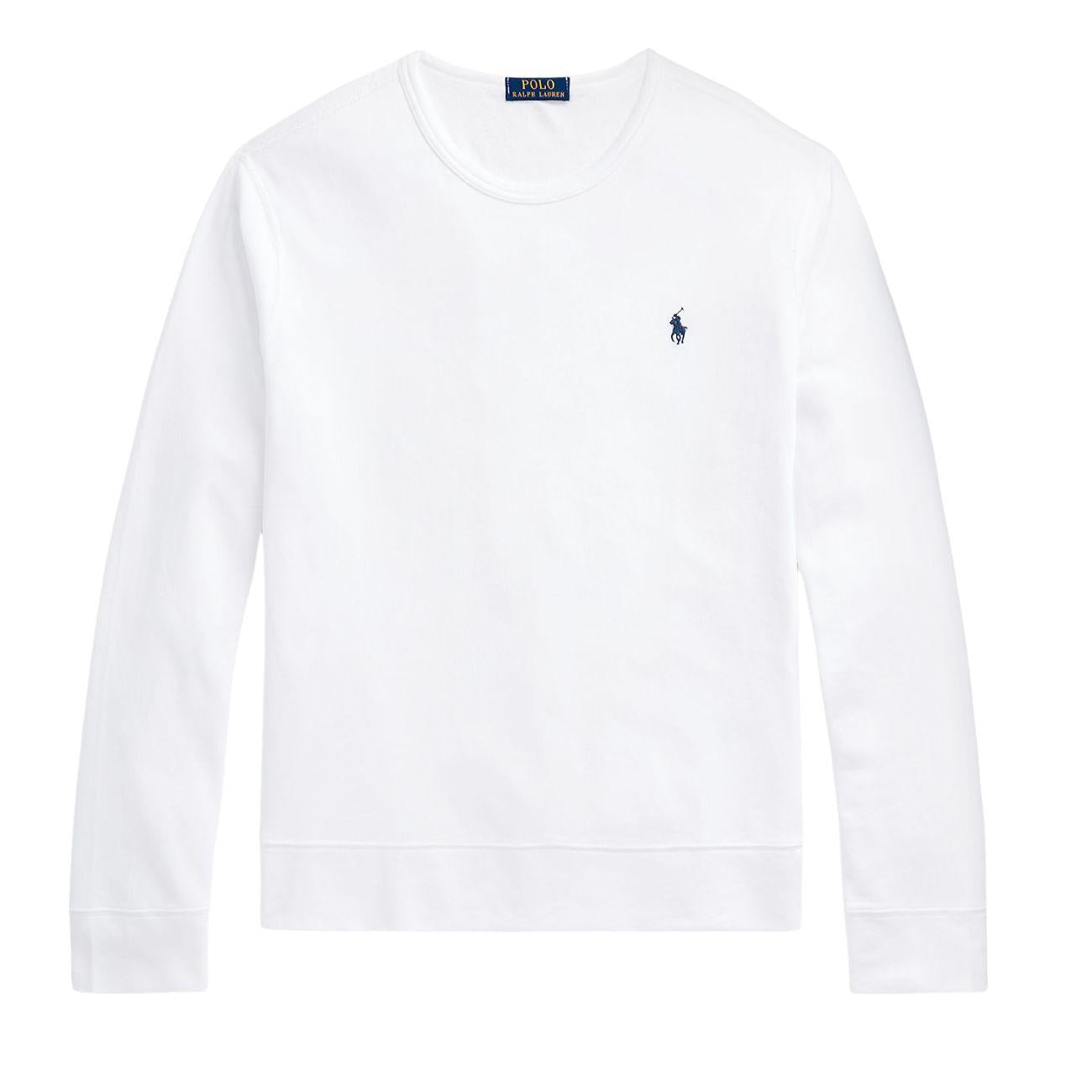 Felpa Girocollo Uomo White 710899996 002 WHITE POLO RALPH LAUREN 