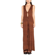Gilet Lungo Con Scollo A V GLKD13209 MORO AKEP 