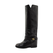 Stivali Gambale Alto Fibbia Oro Donna Nero 3603/SAINTBARTH NERO VIA ROMA 15 