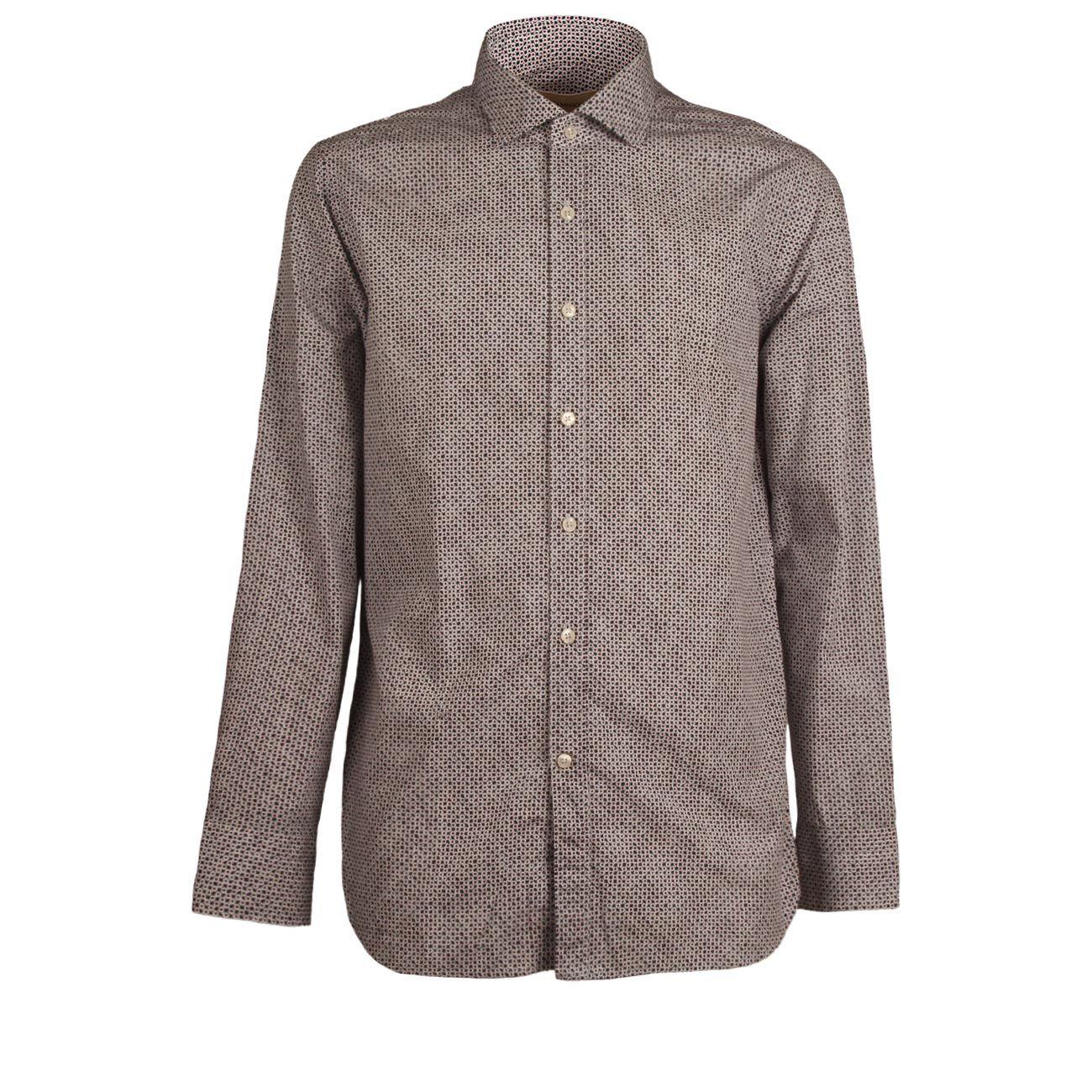 Camicia Fantasia Uomo Bianco Blu Rosso US3CUU FE5/B.CO/CLU/ROSSO GUGLIELMINOTTI 
