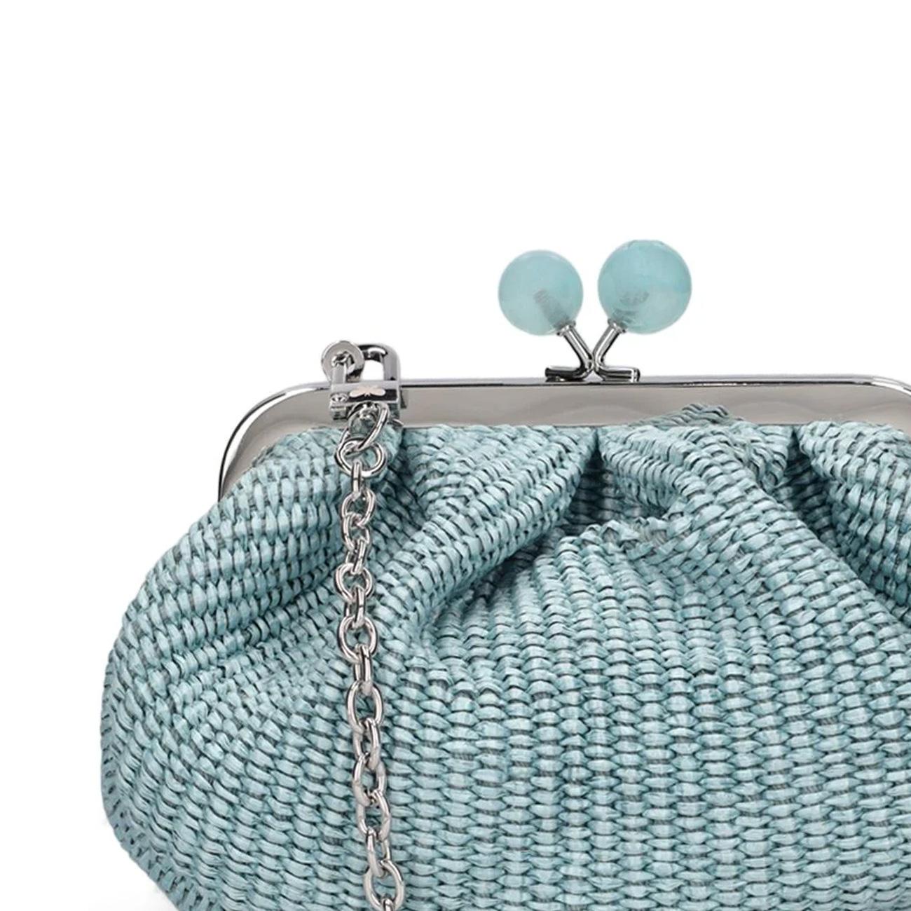 Borsa Pasticcino Palmas In Raffia Piccola Donna Cielo PALMAS 2415511065600 001 CIELO MAX MARA WEEKEND 