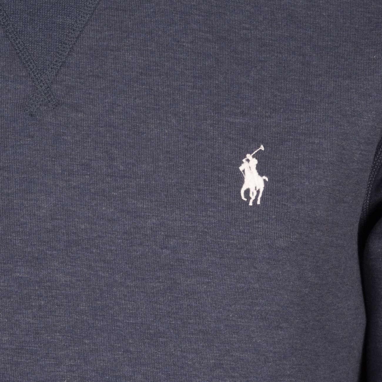  710881519 012 DERBY BLUE HEATHER POLO RALPH LAUREN 