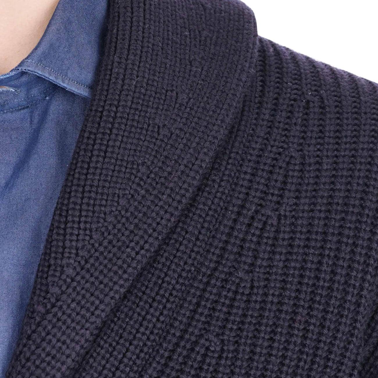 Cardigan Con Collo A Scialle D5M419PNL 785 NAVY DRUMOHR 