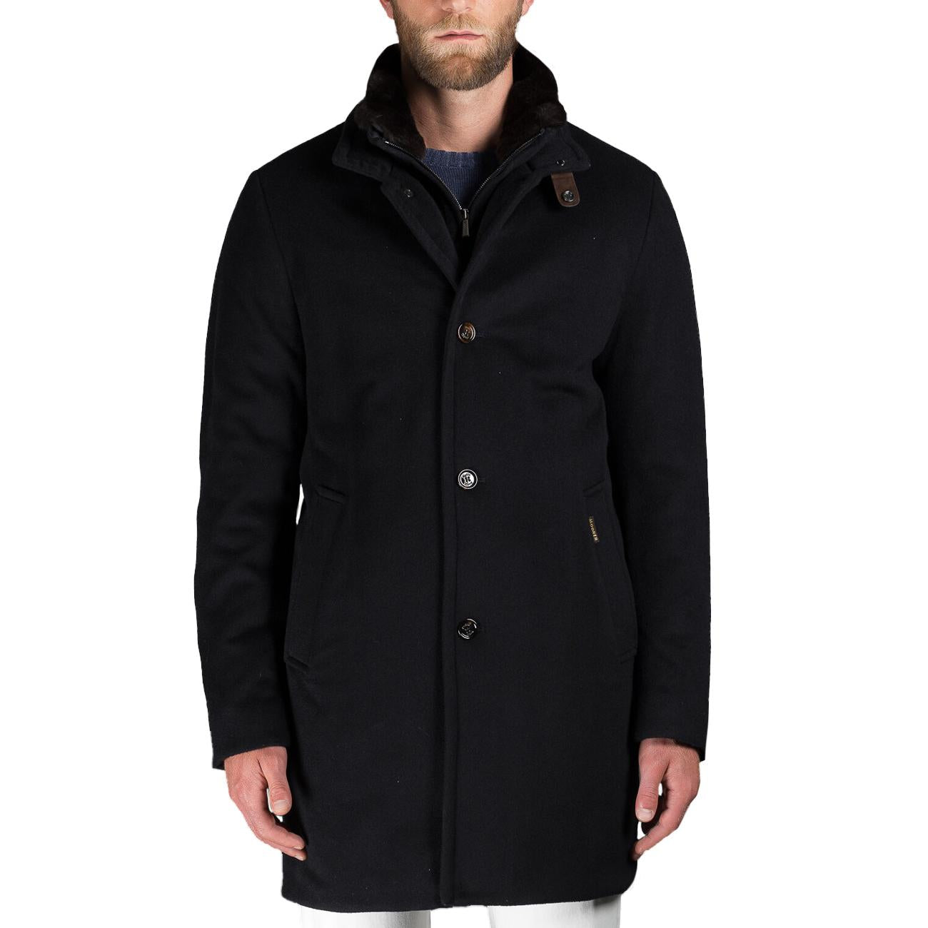 Cappotto Bond-Fur-Le Uomo Navy MOUGI200308 U0497 NAVY MOORER 