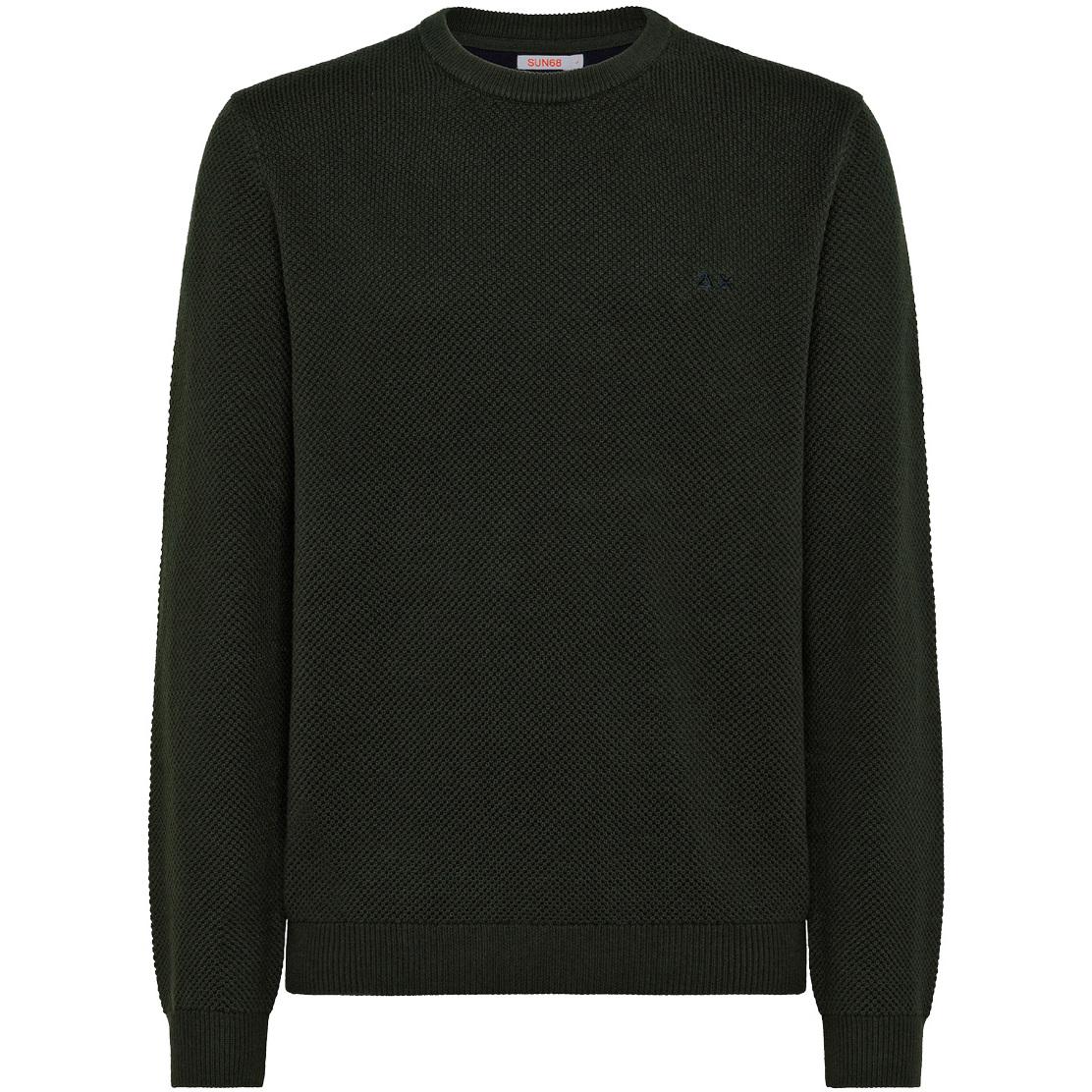 Pullover Rice Uomo Militare Scuro K42117 74 MILITARE SCURO SUN68 