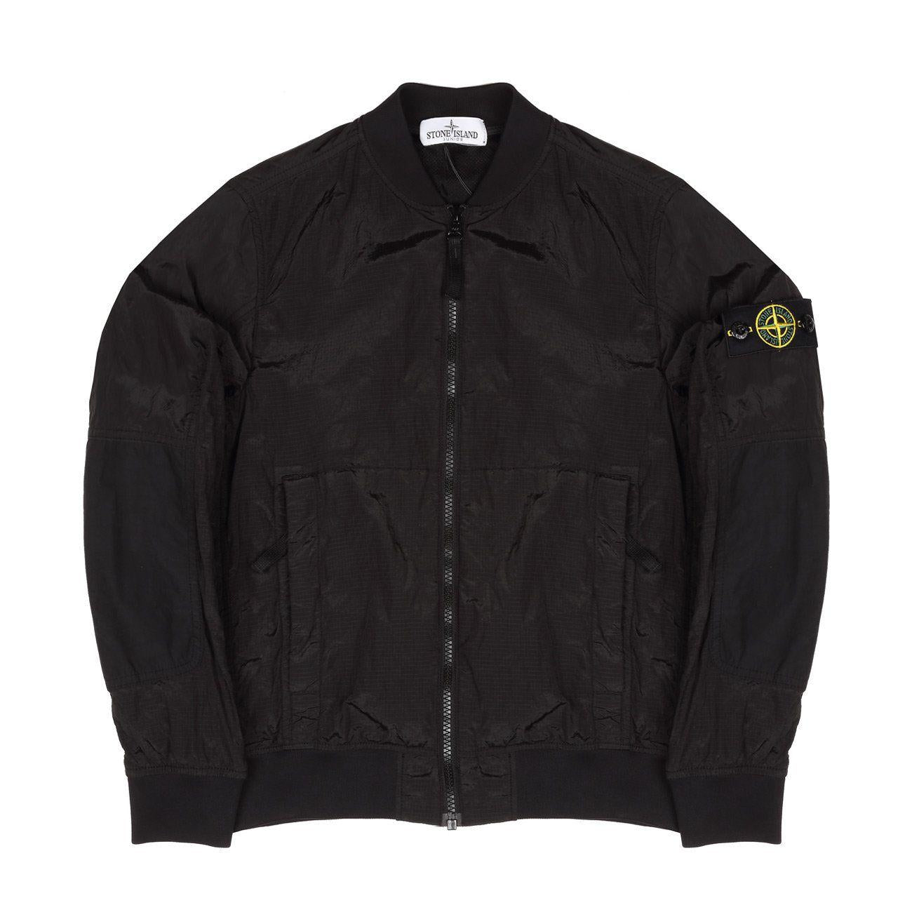 Bomber Ripstop Fullzip Kids Nero ST/721640335/ V0029NERO STONE ISLAND 