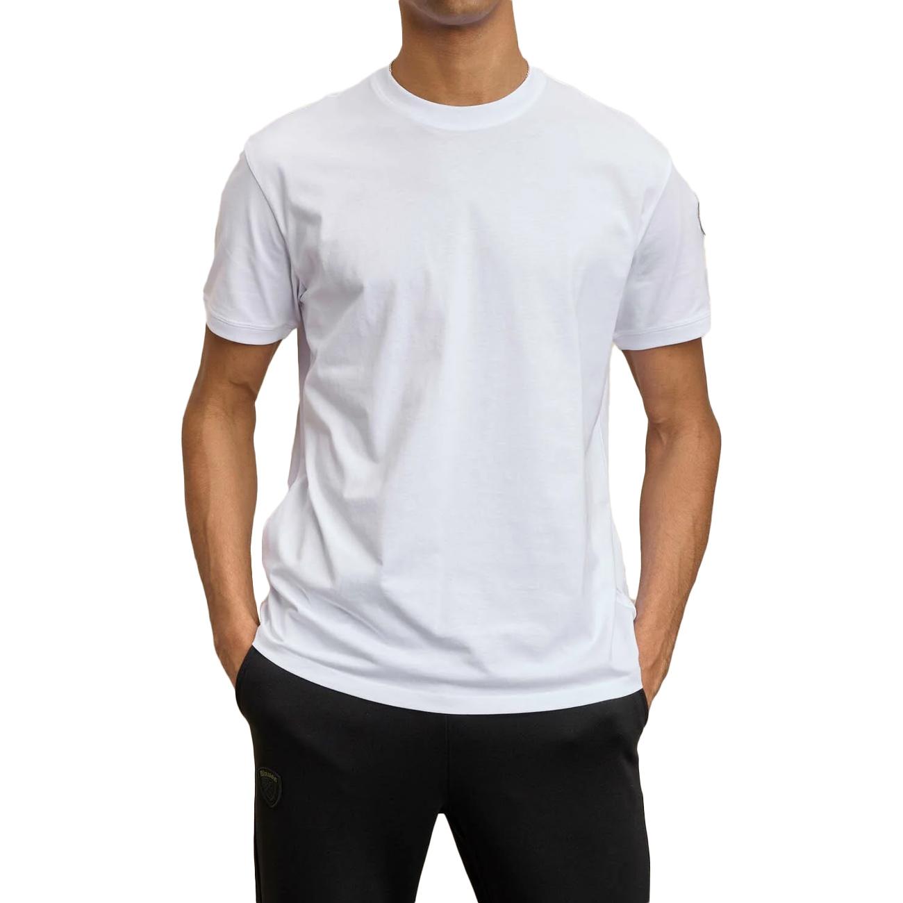 T-Shirt Girocollo Anthony 25SBLUH02275-007100 100 BIANCO BLAUER 