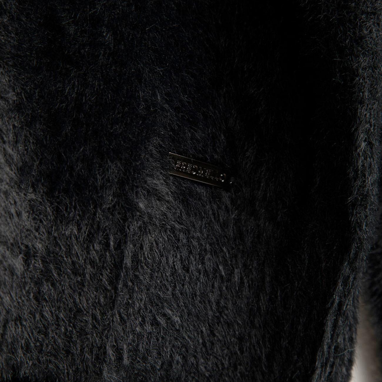 Maglia Dolcevita Effetto Pelliccia FW25W23MD A0951 BLACK FRED MELLO 