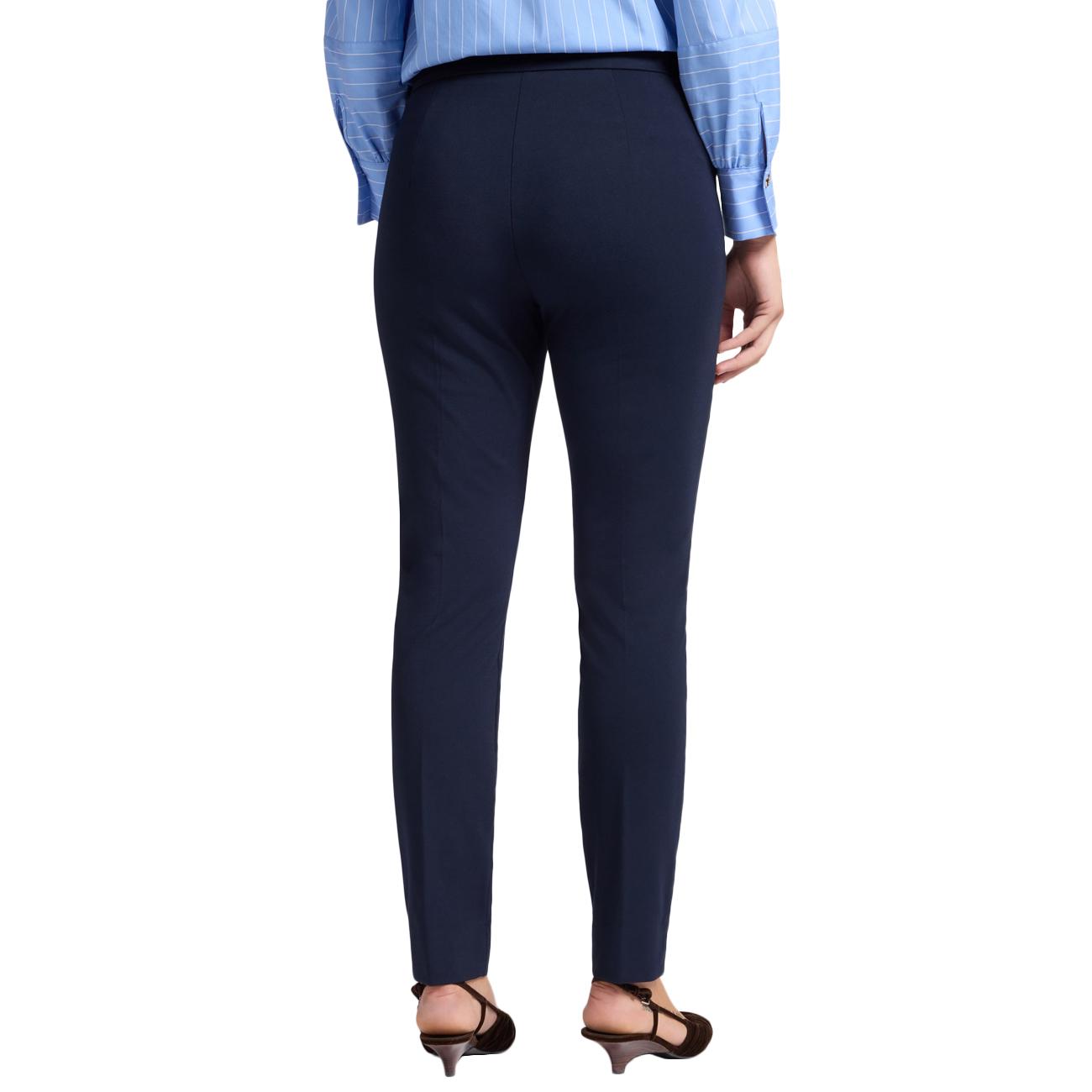 Pantalone A Sigaretta In Punto Milano P062P300395N 034 BLU ELENA MIRO' 