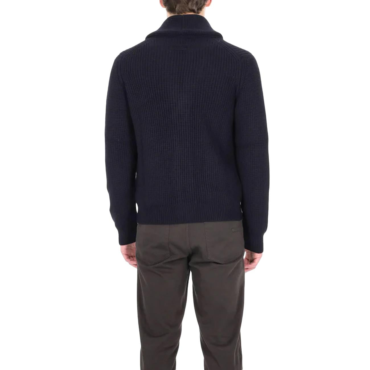 Cardigan Con Collo A Scialle D5M419PNL 785 NAVY DRUMOHR 