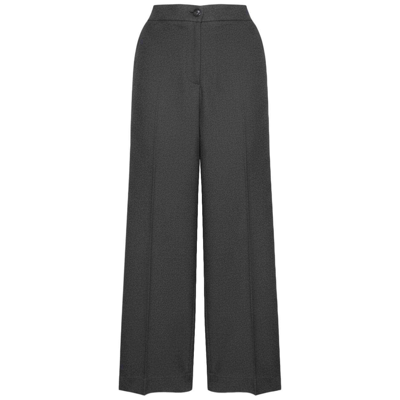 Pantaloni Cropped In Flanella Stretch P141P000299N 023 ANTRACITE ELENA MIRO' 
