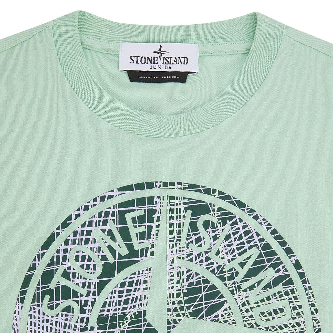 T-Shirt Camo One Print Bambino Lightgreen 781621072 V0052 LIGHTGREEN STONE ISLAND 