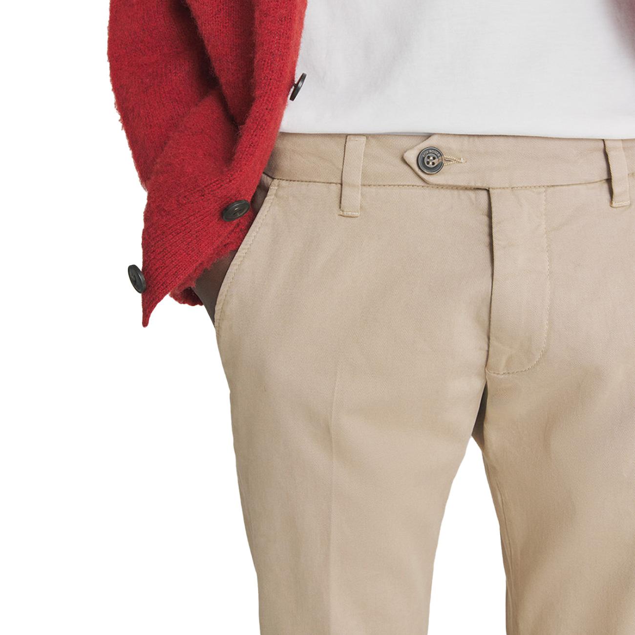 Pantalone New Rolf In Gabardina RRU013C8700112 C0234 READ NUT ROY ROGER'S 