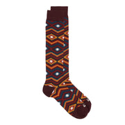 Calze Lunghe Ikat Unisex Bordeaux FW230023 8 BORDEAUX SOX IN THE BOX 