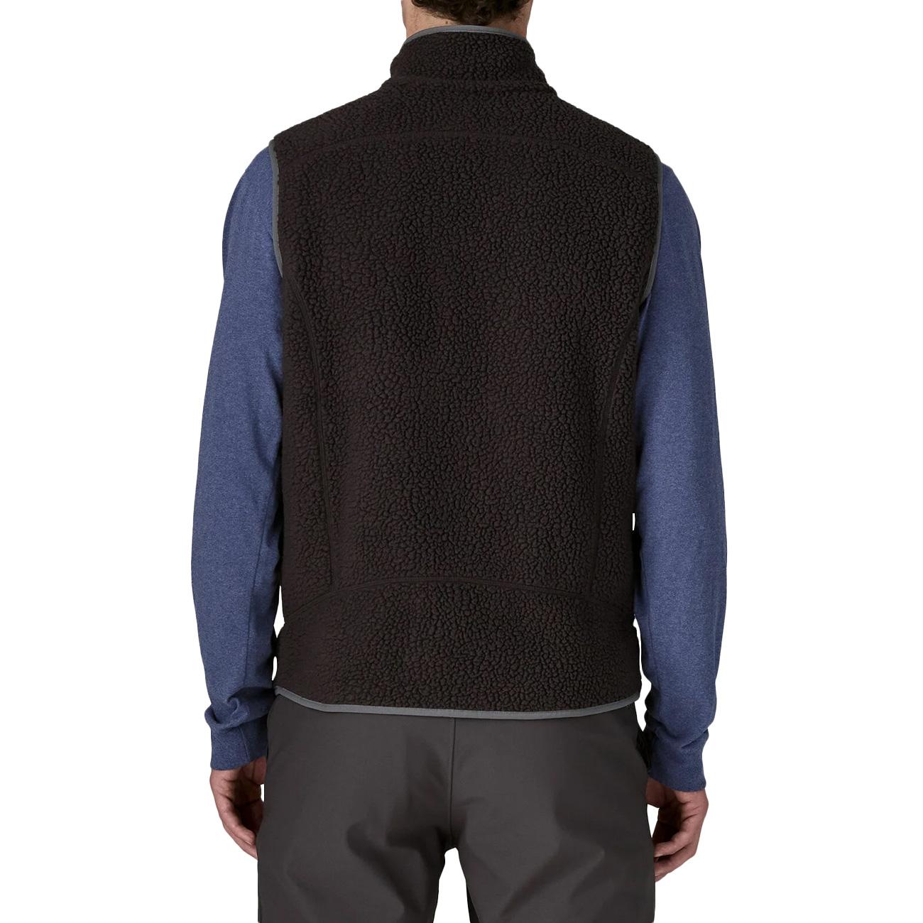 Gilet In Pile Retrò Da Uomo 22821 BFO/BLACK W/FORGE GREY PATAGONIA 