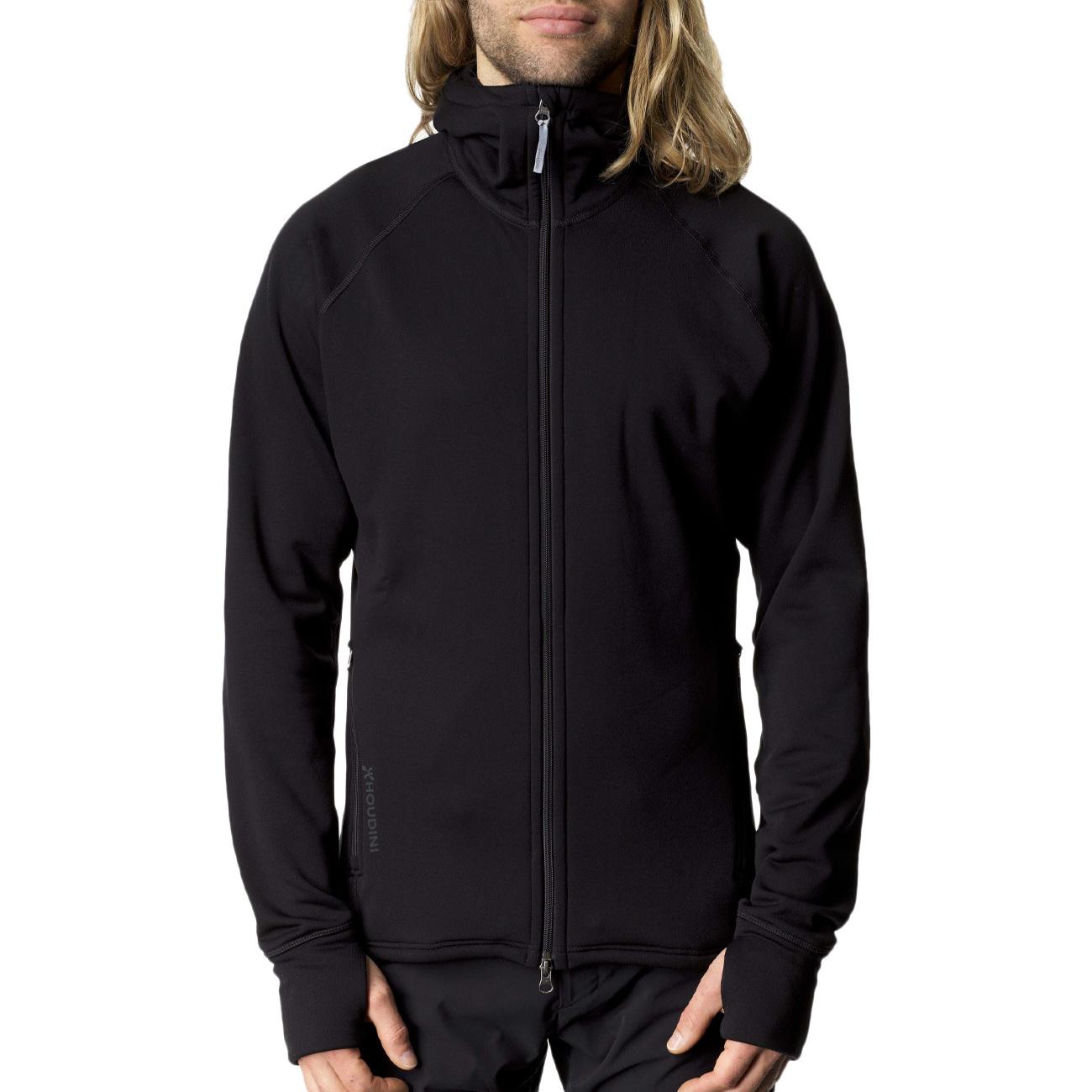 GIACCA U. IN PILE C/CAPP + F/ZIP HOUDINI 225984 074 TRUE BLACK HOUDINI 