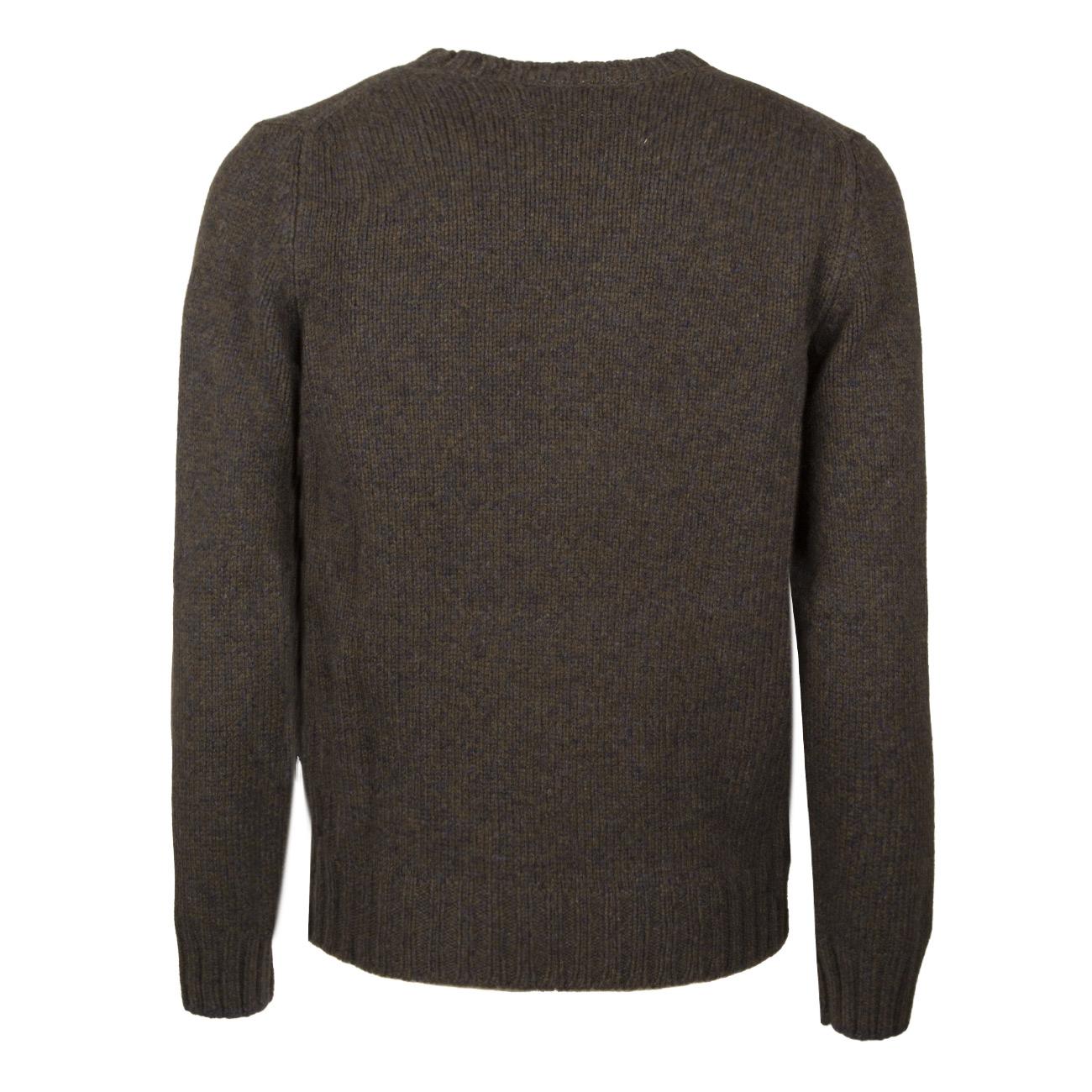 Maglia In Lana Uomo Verde Blu Melange 10158/25701 752 VERDE/BLU MELANGE LA FILERIA 