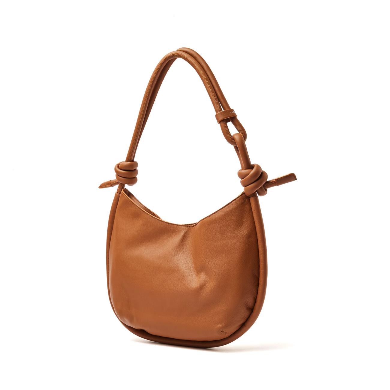 Borsa Demi' Piuma Knot L Donna Beige Genco 068550 0660000 L Z0205 BEIGE GENCO ZANELLATO 