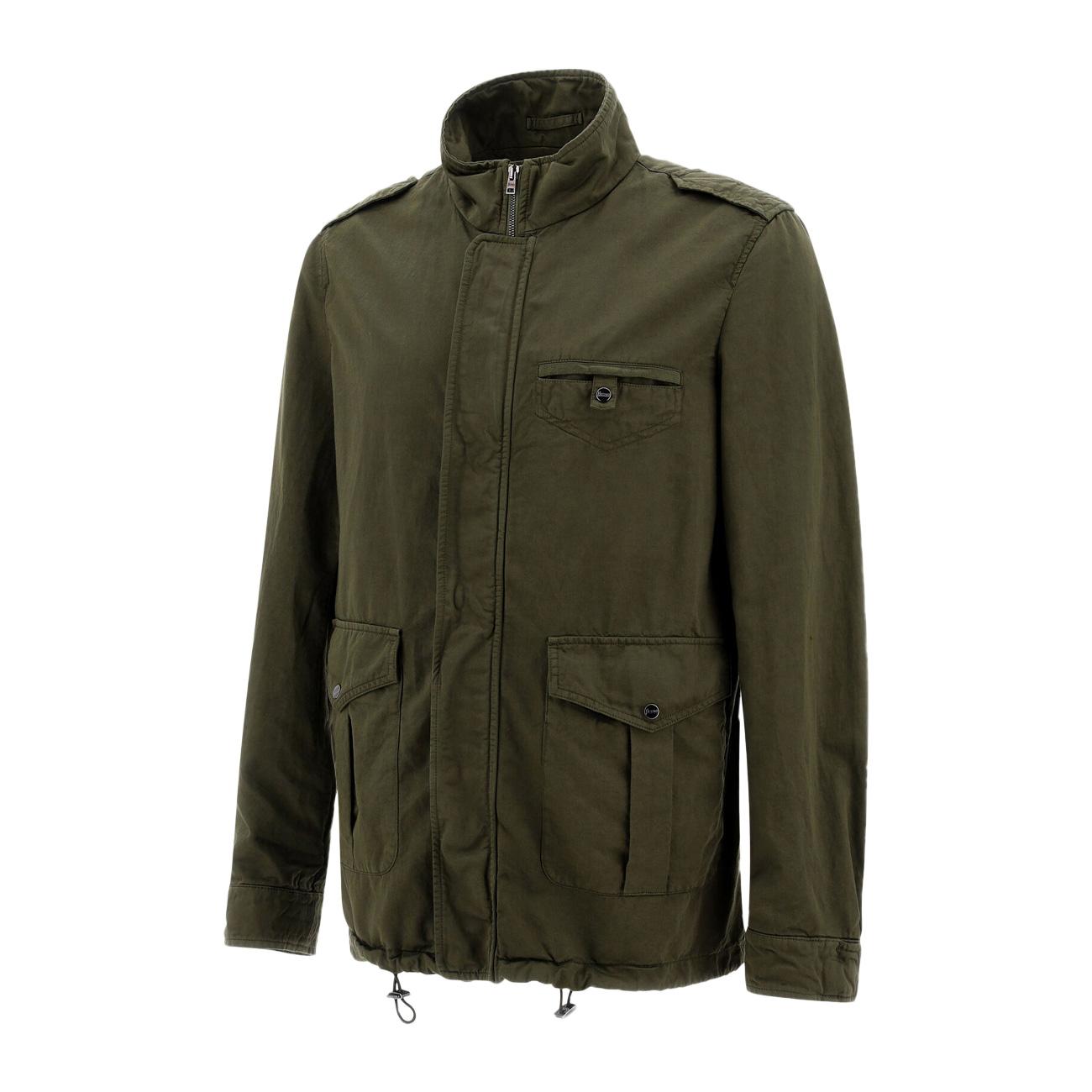 Field Jacket Garment Dyed Uomo Militare FI000112U13147 7730T01 MILITARE HERNO 