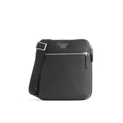 TRACOLLA PIATTA IN PELLE RIG. SAFFIANO C/PLACCH. AQUILA EA Y4M185Y138E 81072 NERO EMPORIO ARMANI ACCESSORI 