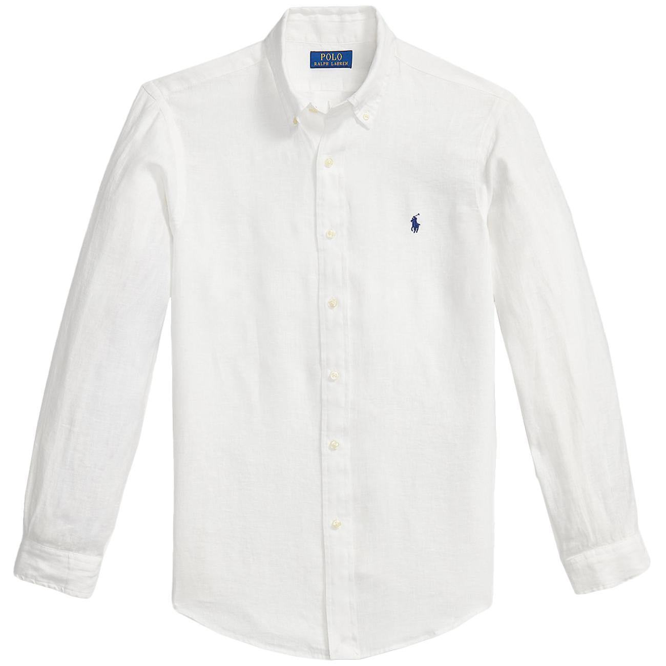 Camicia Di Lino 710966294 506 WHITE POLO RALPH LAUREN 