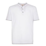 T-Shirt Serafino Con Contrasti MK891019 BIANCO MARKUP 
