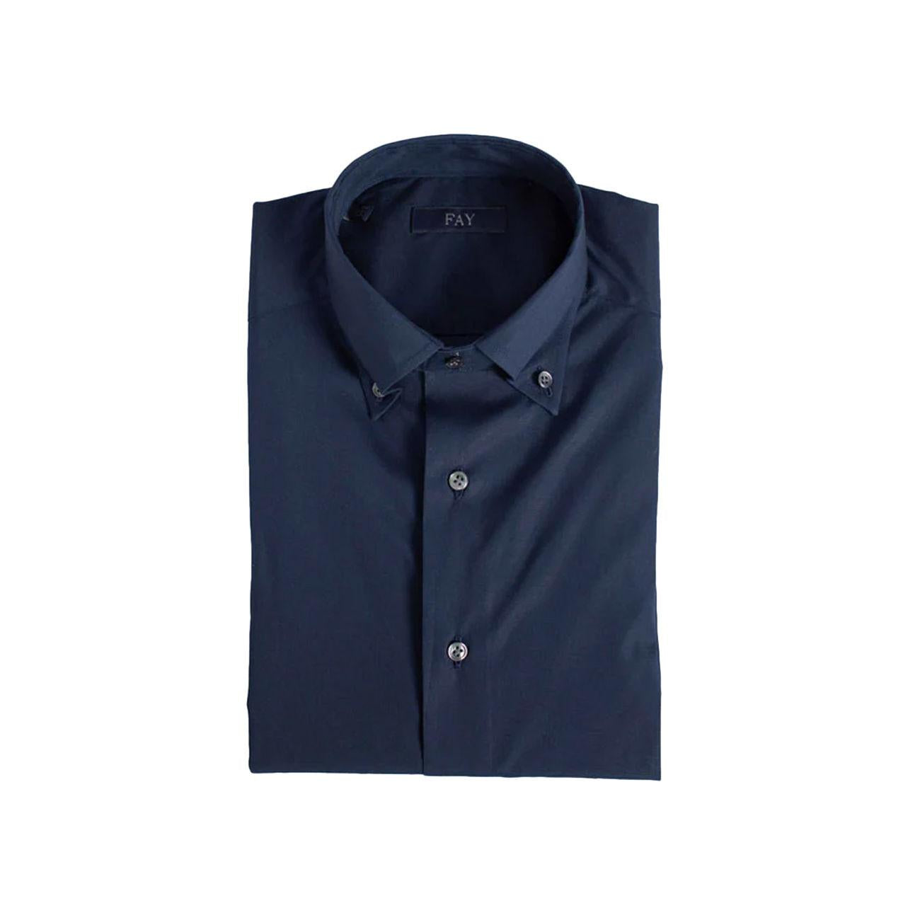 CAMICIA U. NEW BUTTON DOWN STRETCH FAY NCMA146258SORMU807 BLU NAVY FAY 